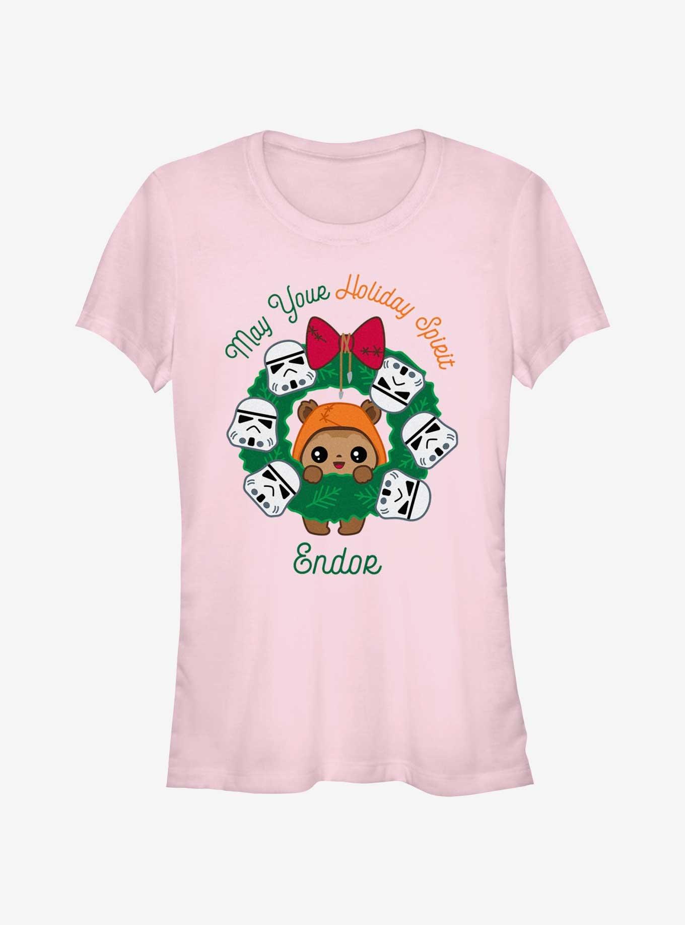 Star Wars May Your Holiday Spirit Endor Girls T-Shirt, , hi-res
