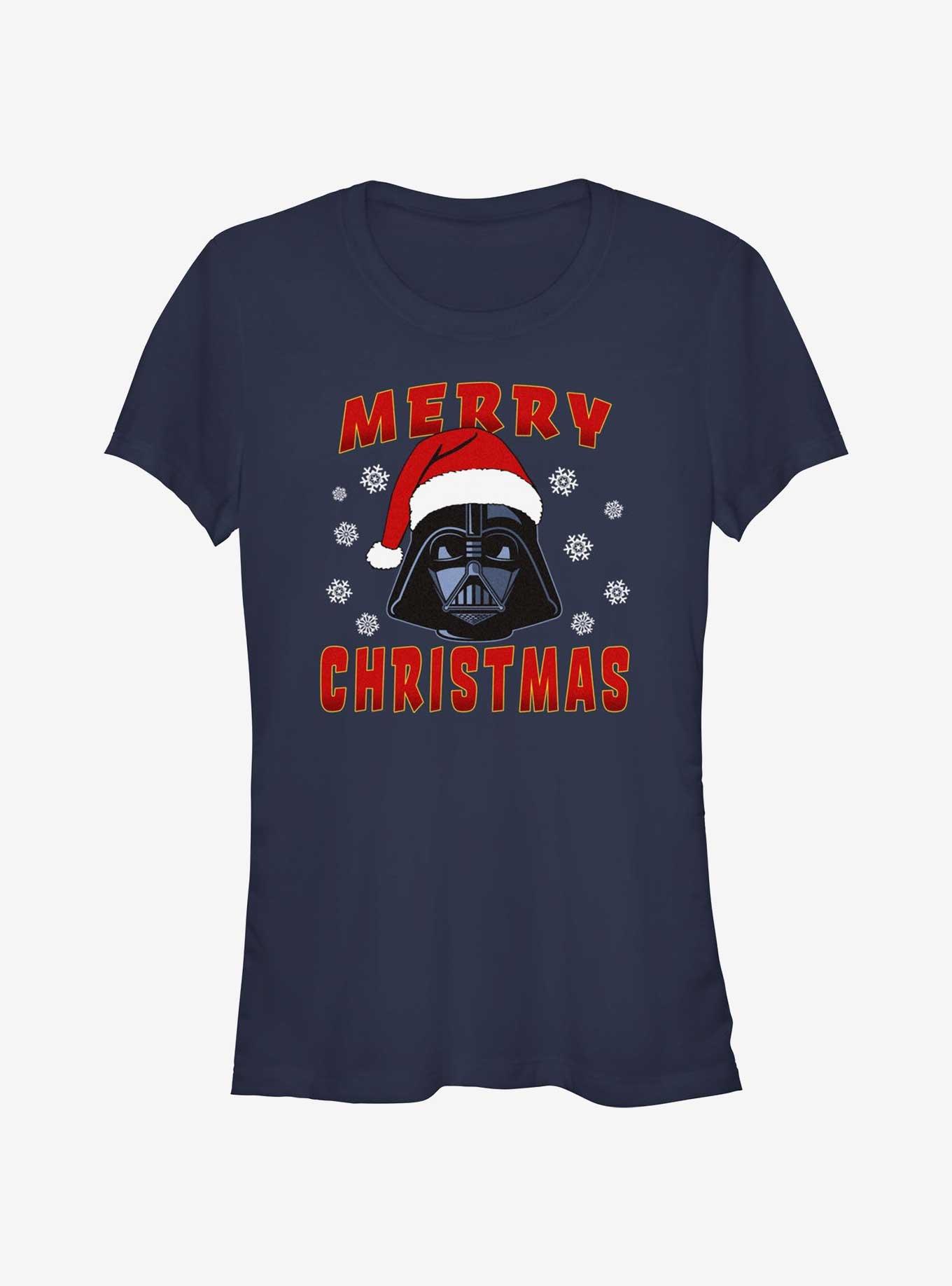 Star Wars Santa Vader Merry Christmas Girls T-Shirt, , hi-res