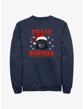Star Wars Santa Vader Merry Christmas In Spanish Sweatshirt, , hi-res