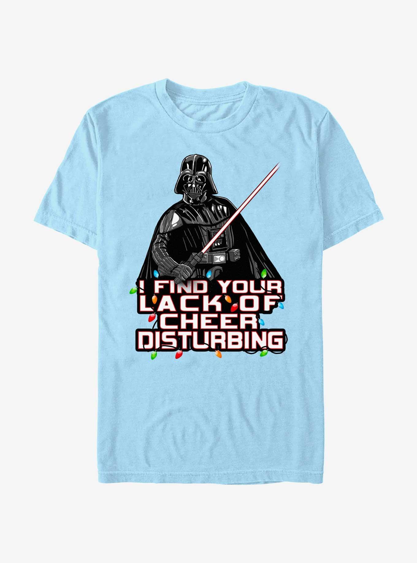 Star Wars Vader I Find Your Lack Of Cheer Disturbing T-Shirt, LT BLUE, hi-res