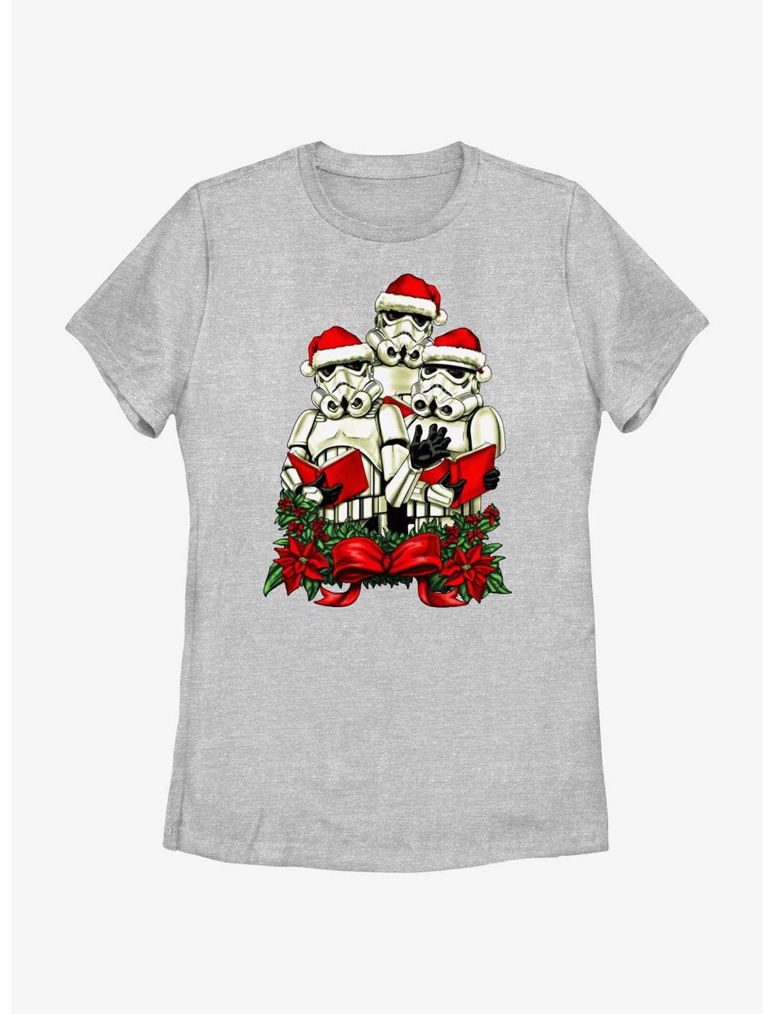 Star Wars Trooper Santa Carolers Womens T-Shirt, ATH HTR, hi-res