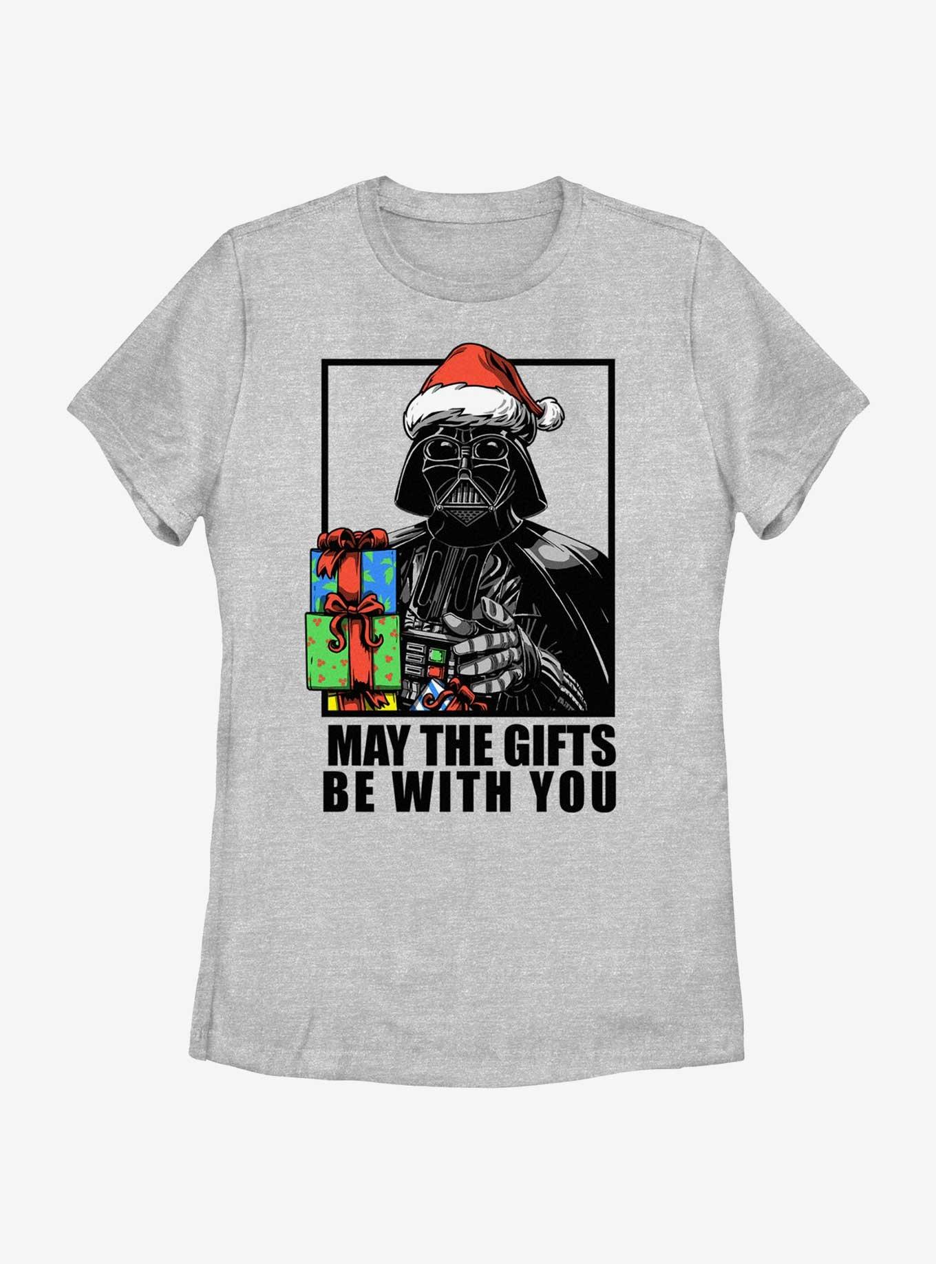 Star Wars Vader May The Gifts Be With You Womens T-Shirt, , hi-res