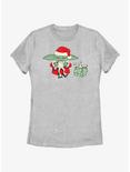Star Wars The Mandalorian Santa Grogu Froggy Present Womens T-Shirt, ATH HTR, hi-res