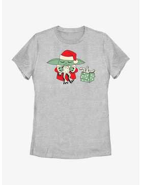 Star Wars The Mandalorian Santa Grogu Froggy Present Womens T-Shirt, , hi-res