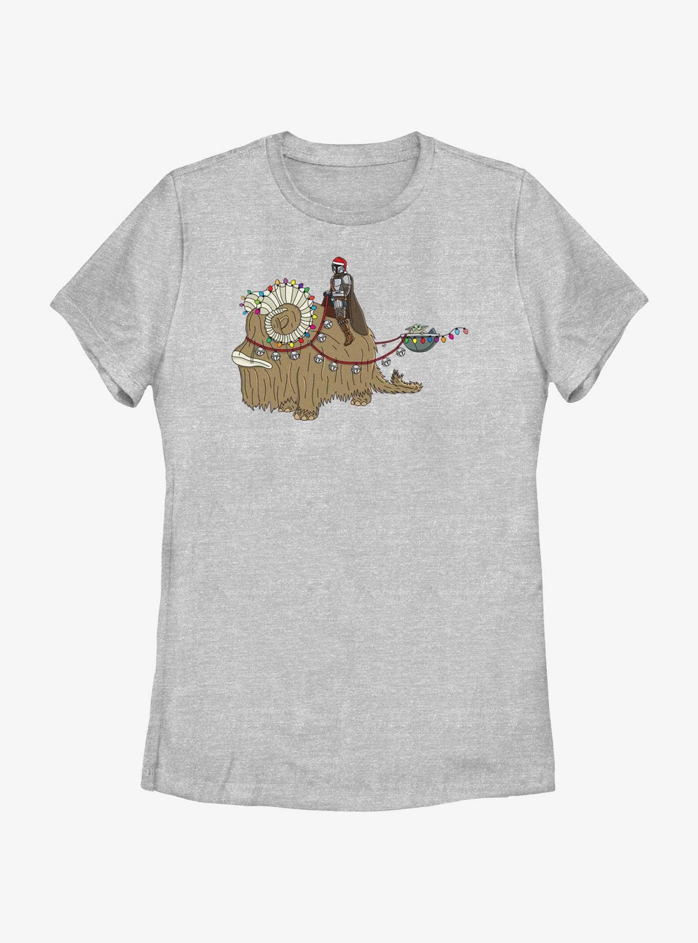 Star Wars The Mandalorian Bantha Christmas Womens T-Shirt, , hi-res