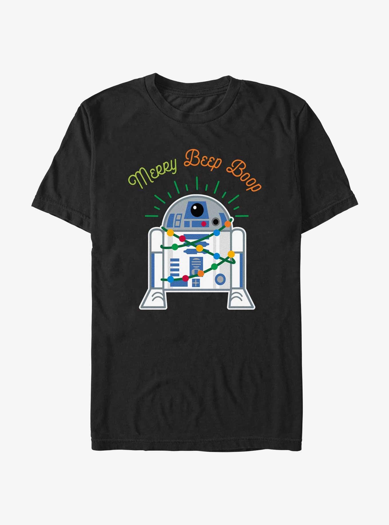 Star Wars R2-D2 Merry Beep Boop T-Shirt, BLACK, hi-res