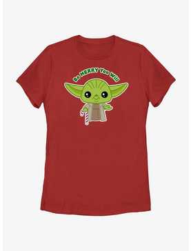 Star Wars Yoda Be Merry You Will Womens T-Shirt, , hi-res