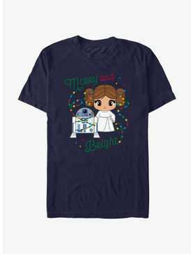Star Wars R2-D2 & Leia Merry and Bright T-Shirt, , hi-res