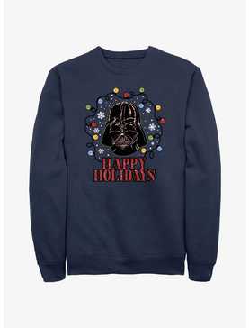 Star Wars Vader Lights Happy Holidays Sweatshirt, , hi-res