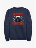 Star Wars Santa Vader Merry Christmas Sweatshirt, NAVY, hi-res