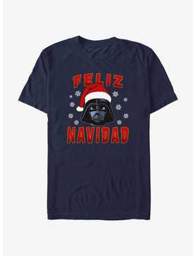 Star Wars Santa Vader Merry Christmas In Spanish T-Shirt, , hi-res