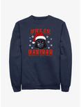 Star Wars Santa Vader Merry Christmas In Spanish Sweatshirt, NAVY, hi-res