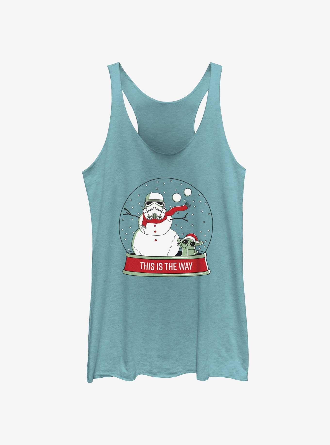 Star Wars The Mandalorian This Is The Way Snowglobe Womens Tank Top, TAHI BLUE, hi-res