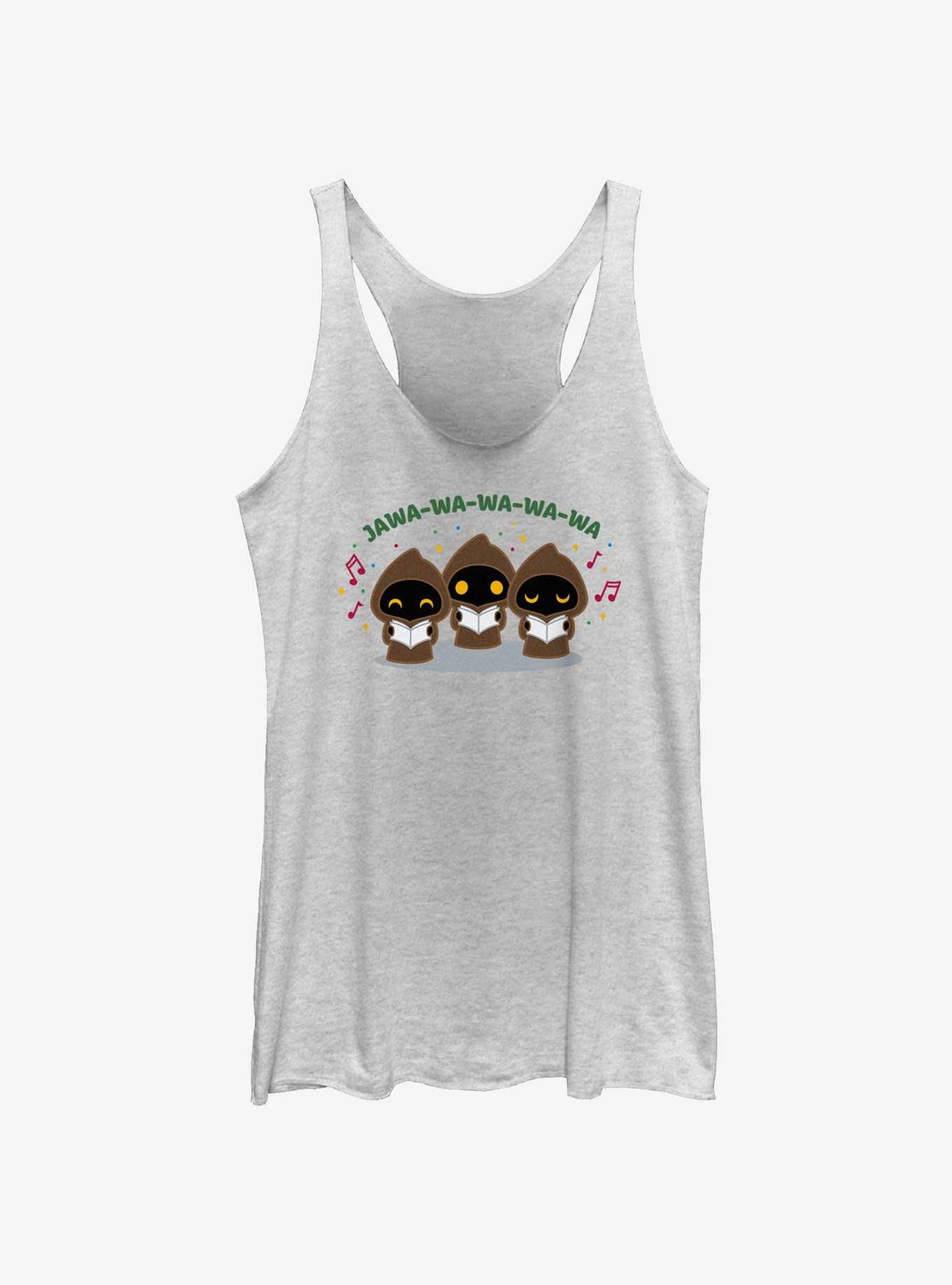 Star Wars Jawa Carolers Womens Tank Top, WHITE HTR, hi-res