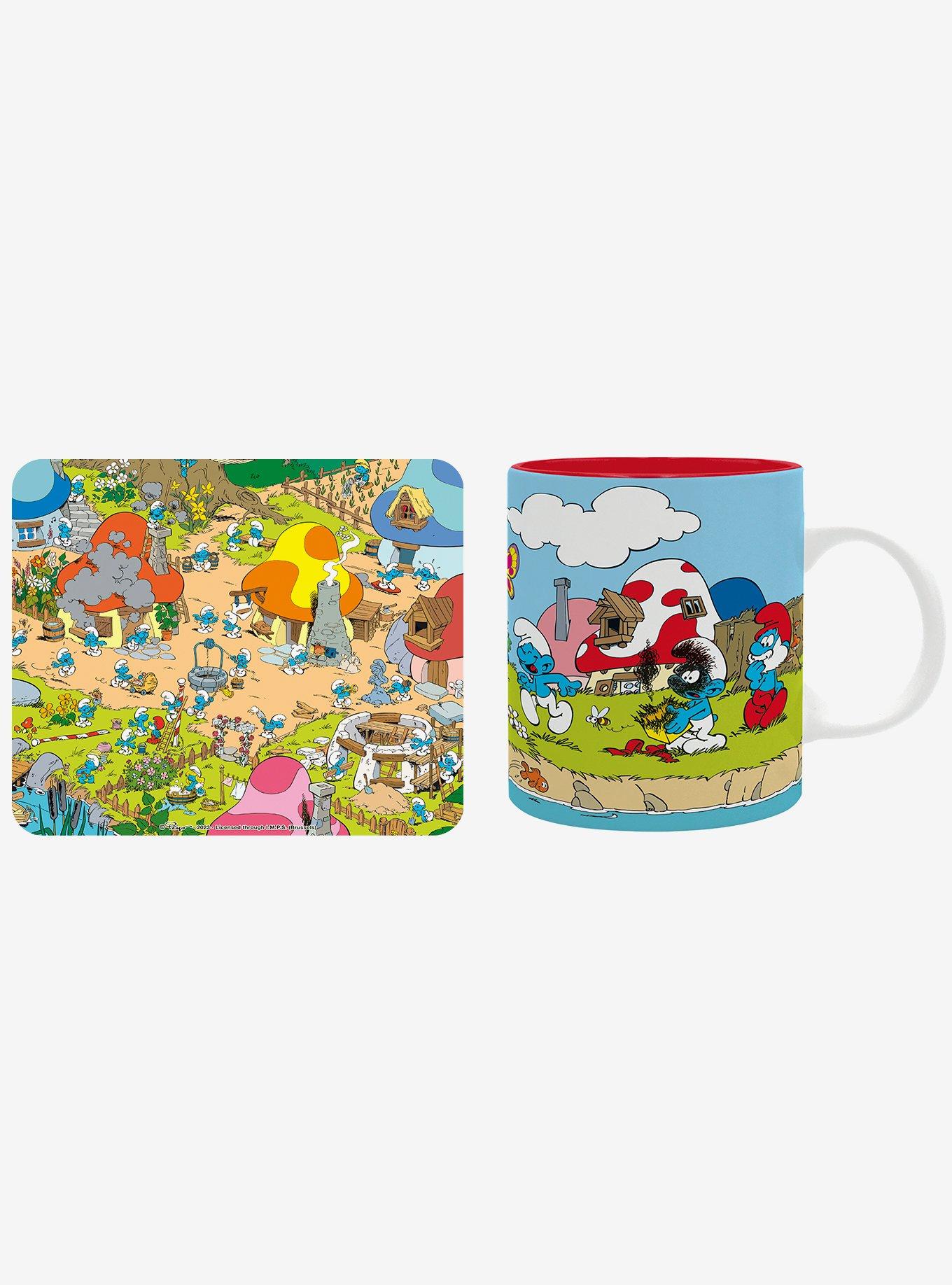The Smurfs Village Group Mousepad and Mug Bundle, , hi-res