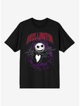 The Nightmare Before Christmas Jack Purple Bats T-Shirt, BLACK, hi-res