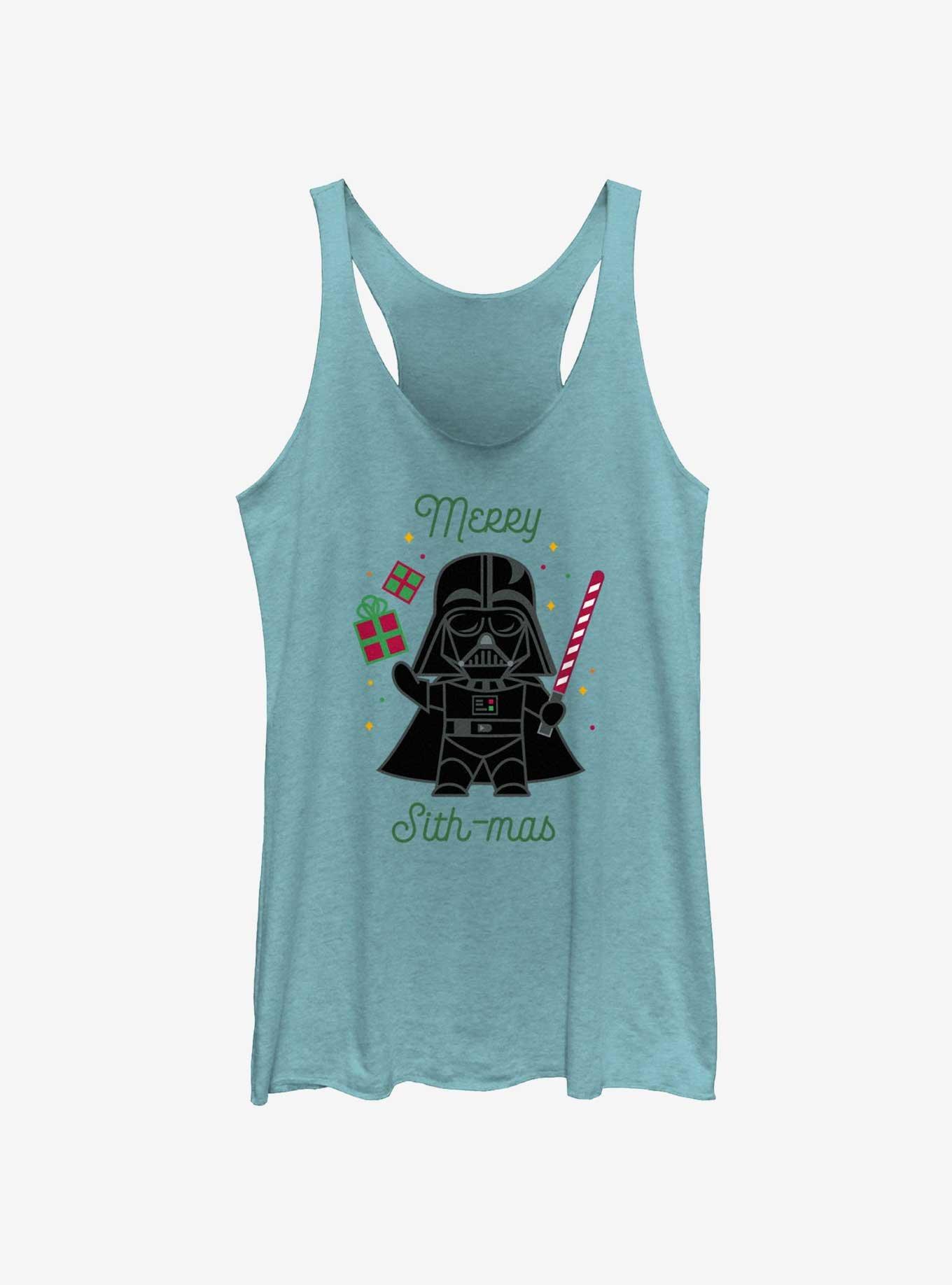 Star Wars Merry Sith-Mas Vader Girls Tank, TAHI BLUE, hi-res