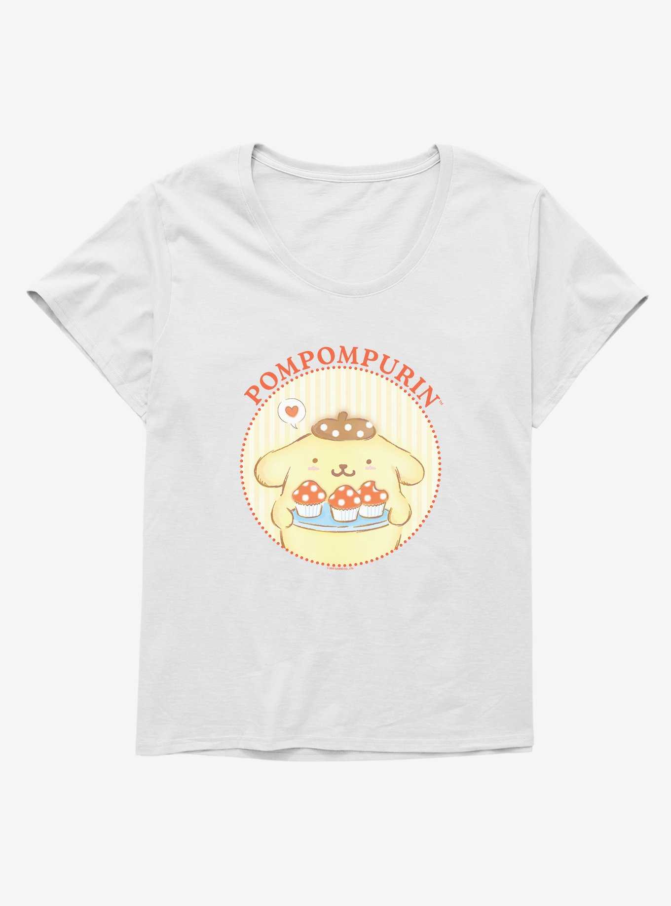 Hello Kitty And Friends Pompompurin Mushroom Cupcakes Girls T-Shirt Plus Size, , hi-res