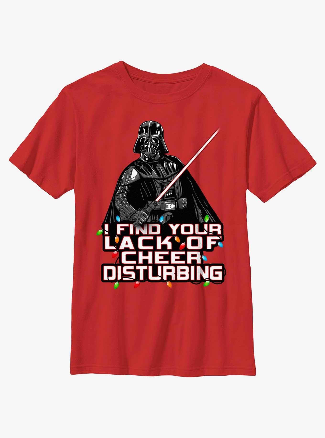 Star Wars Vader I Find Your Lack Of Cheer Disturbing Youth T-Shirt, , hi-res