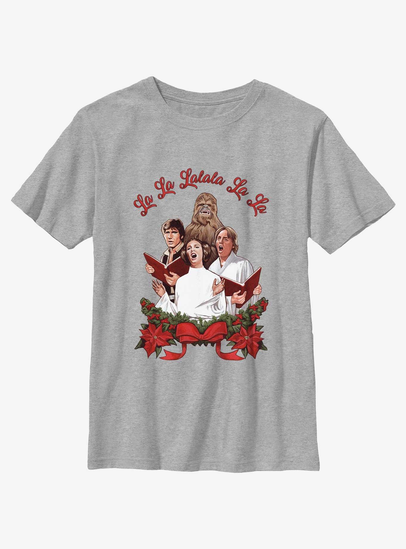Star Wars Rebel Carolers Youth T-Shirt, ATH HTR, hi-res