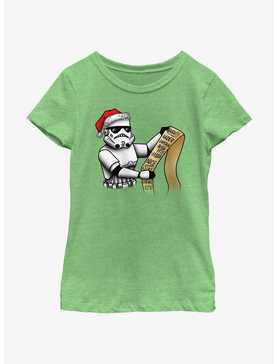 Star Wars Trooper Santa Naughty List Youth Girls T-Shirt, , hi-res
