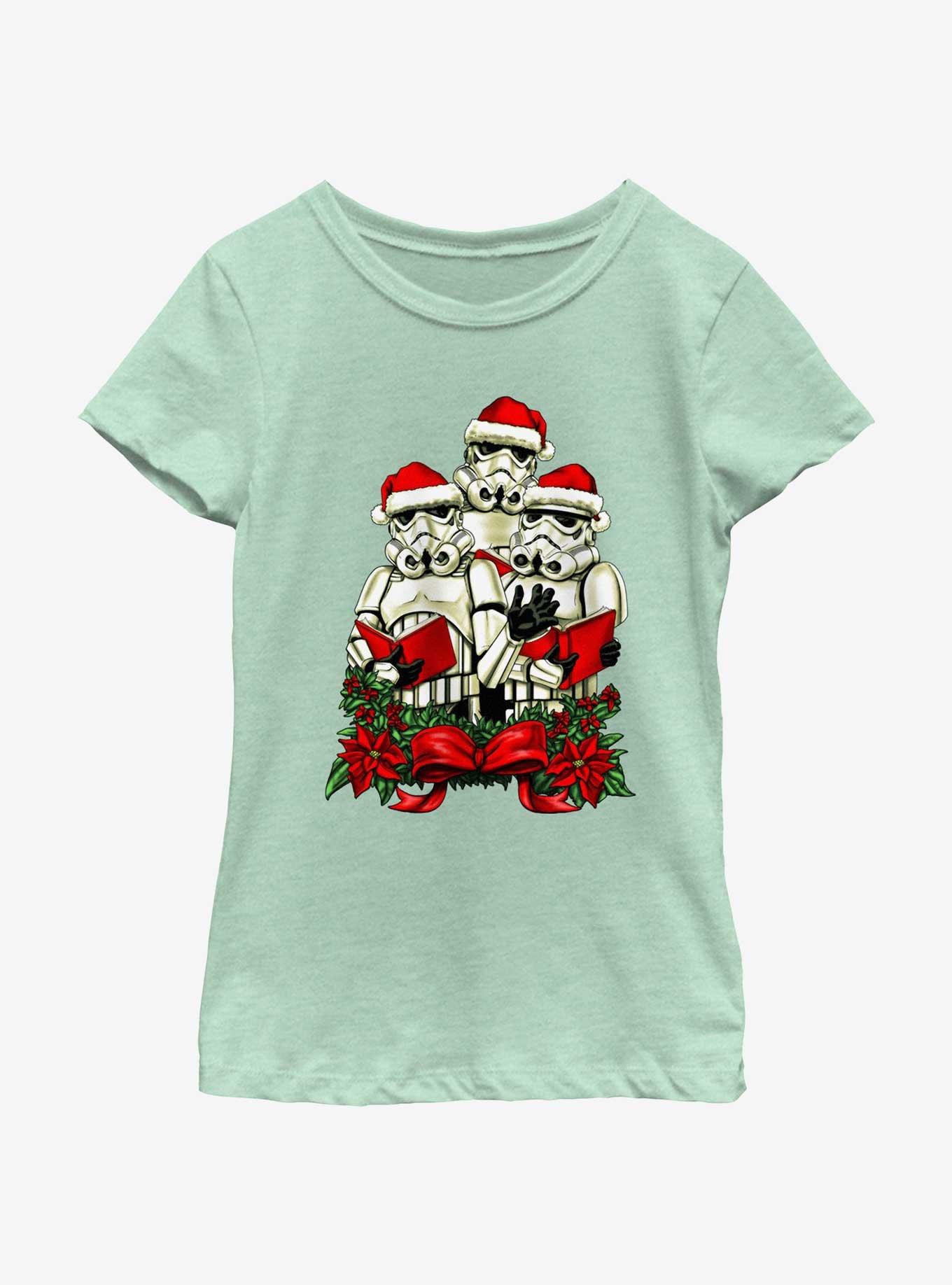 Star Wars Trooper Santa Carolers Youth Girls T-Shirt, , hi-res