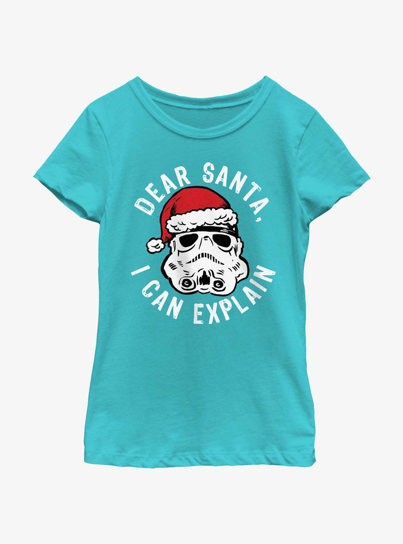 Star Wars Trooper Dear Santa I Can Explain Youth Girls T-Shirt, , hi-res