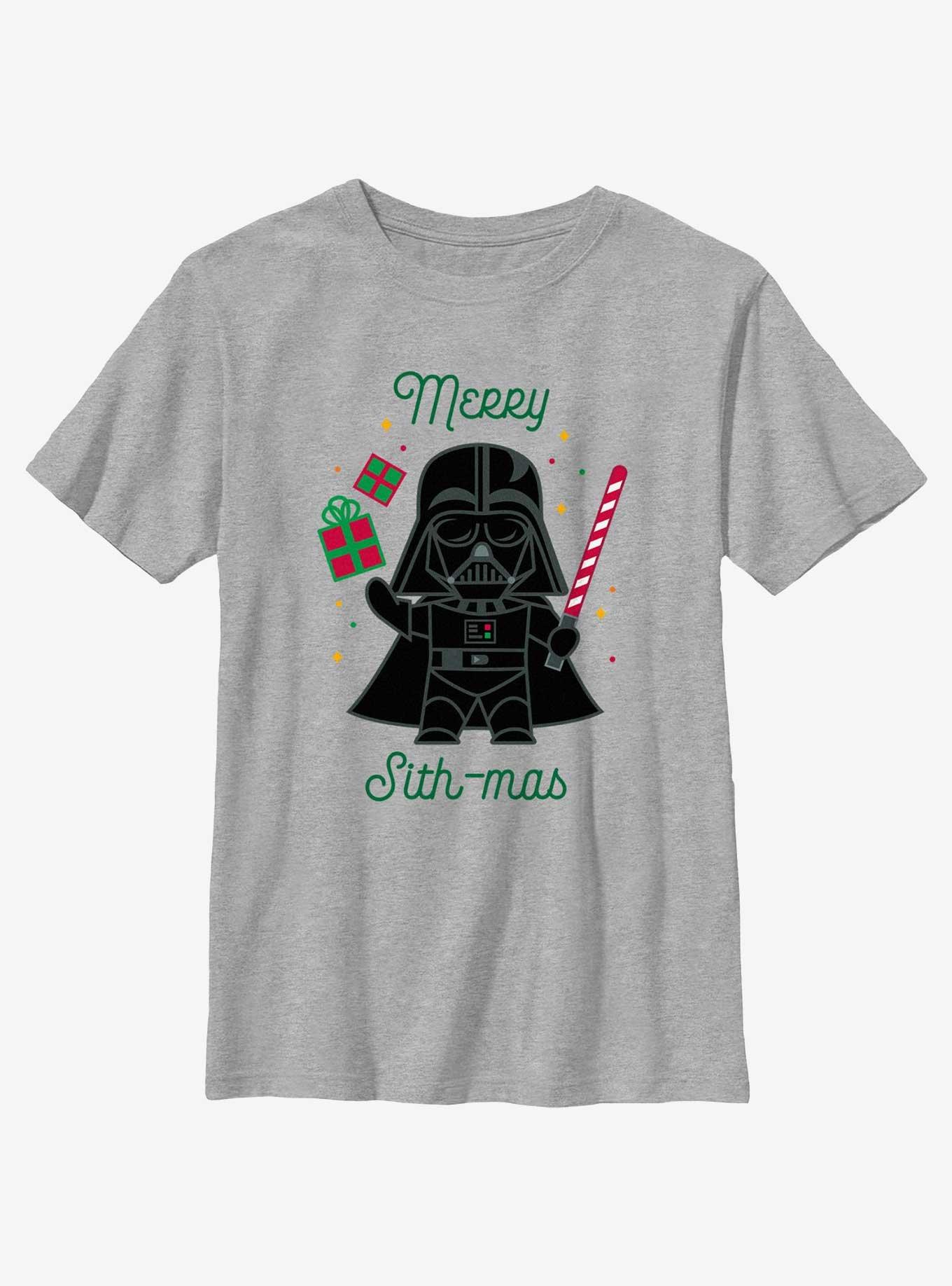 Star Wars Merry Sith-Mas Vader Youth T-Shirt, ATH HTR, hi-res