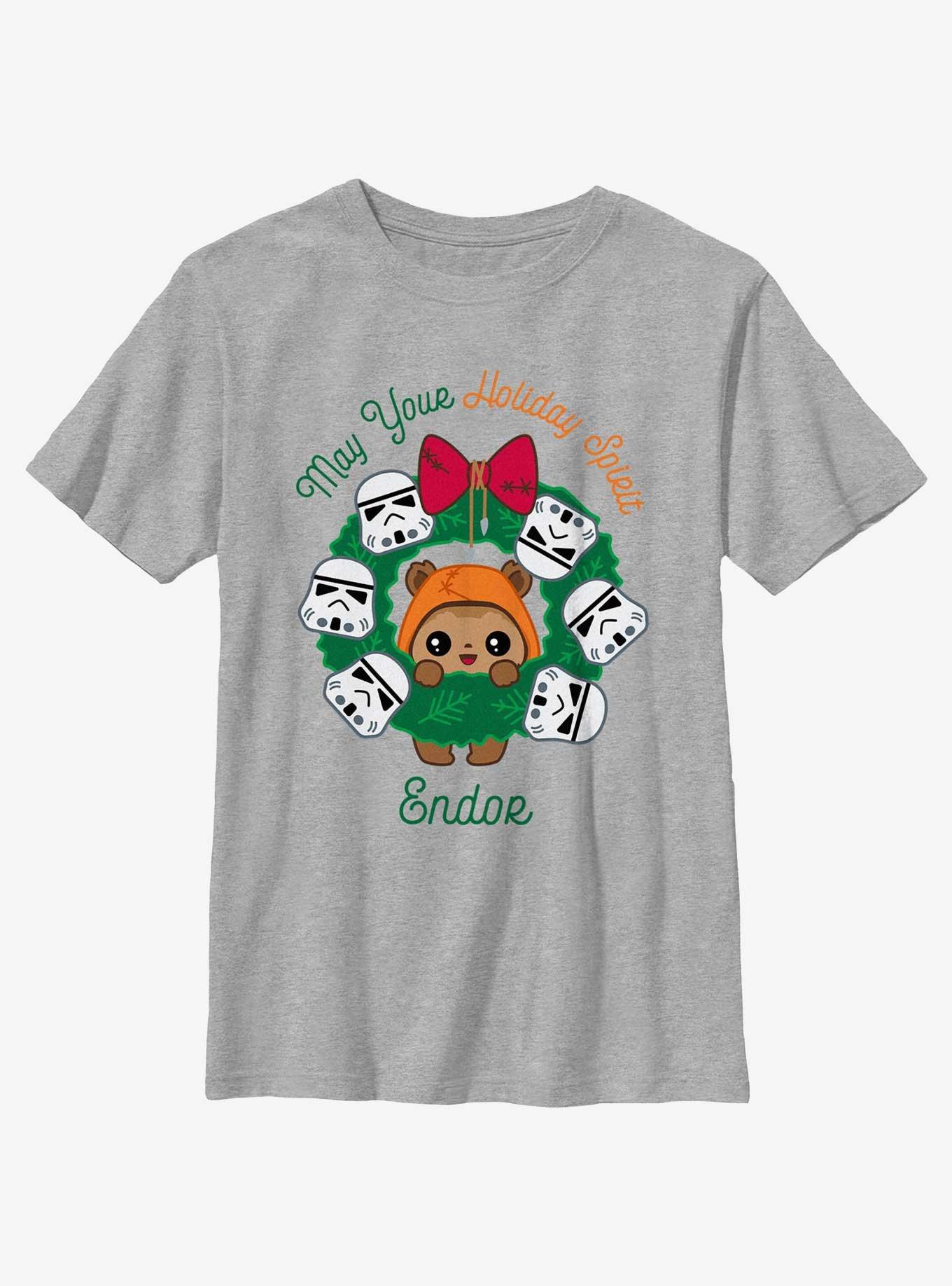 Star Wars May Your Holiday Spirit Endor Youth T-Shirt, , hi-res