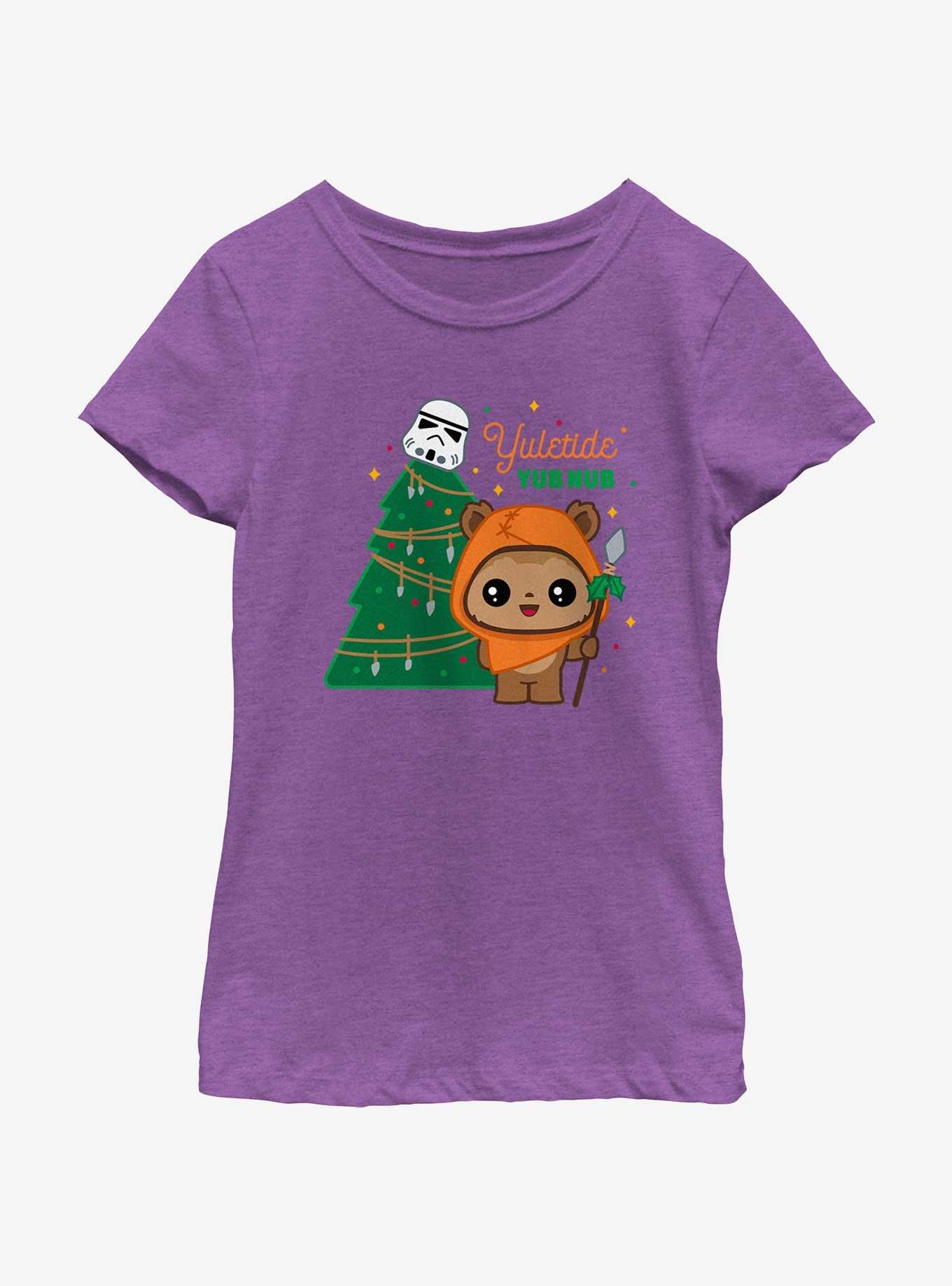 Star Wars Yuletide Yub Nub Youth Girls T-Shirt, , hi-res