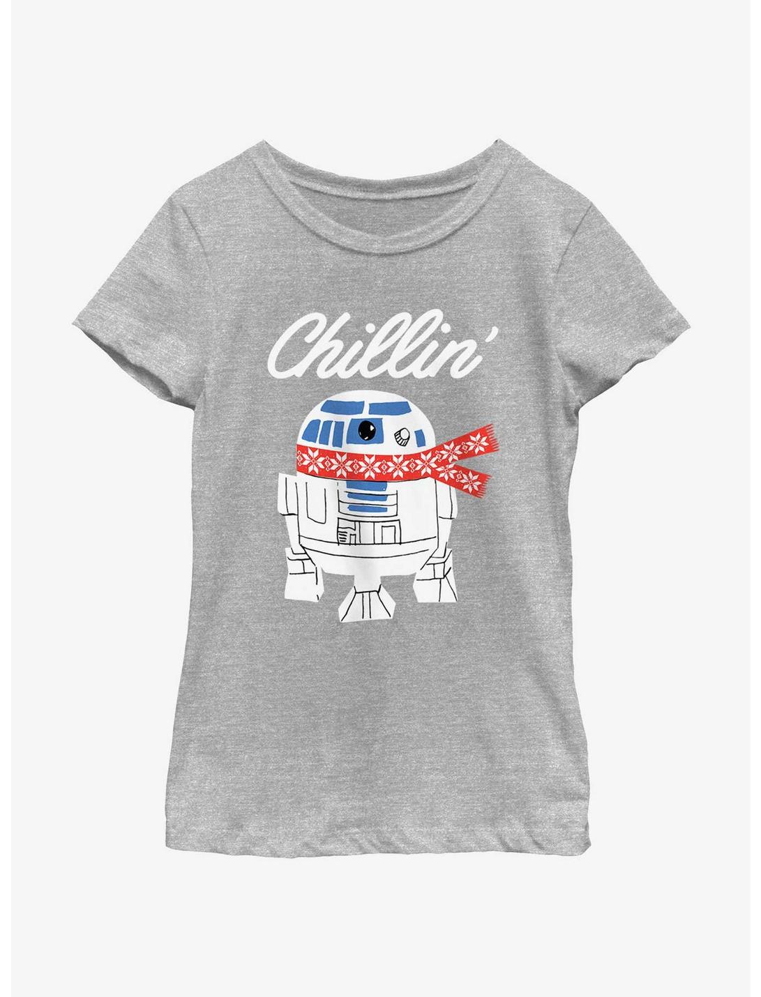 Star Wars R2-D2 Chillin' Youth Girls T-Shirt, ATH HTR, hi-res