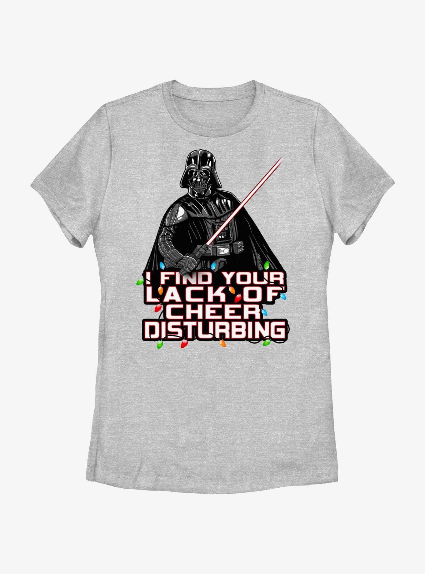 Star Wars Vader I Find Your Lack Of Cheer Disturbing Womens T-Shirt, ATH HTR, hi-res