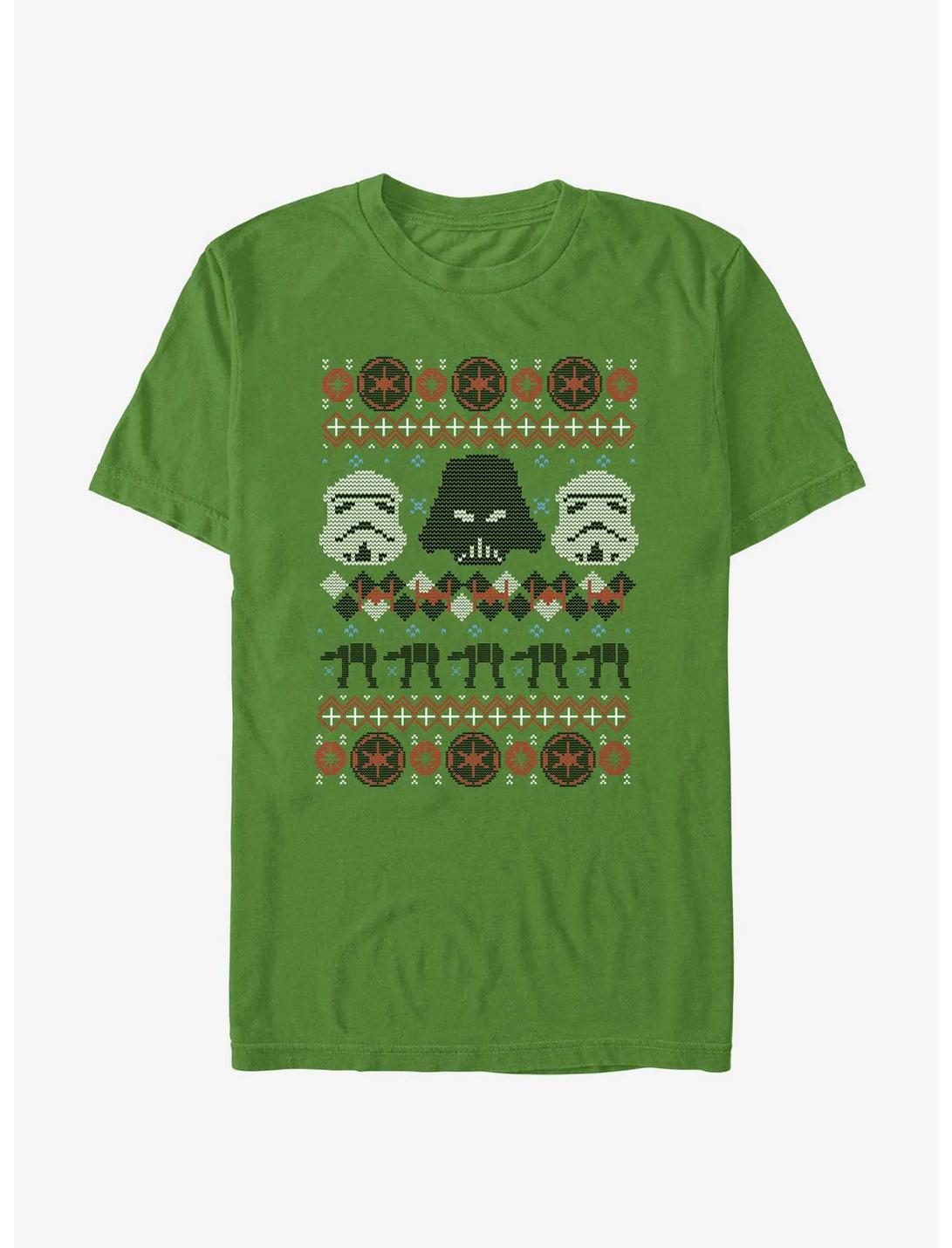 Star Wars Vader and Storm Troopers Ugly Christmas T-Shirt, KELLY, hi-res
