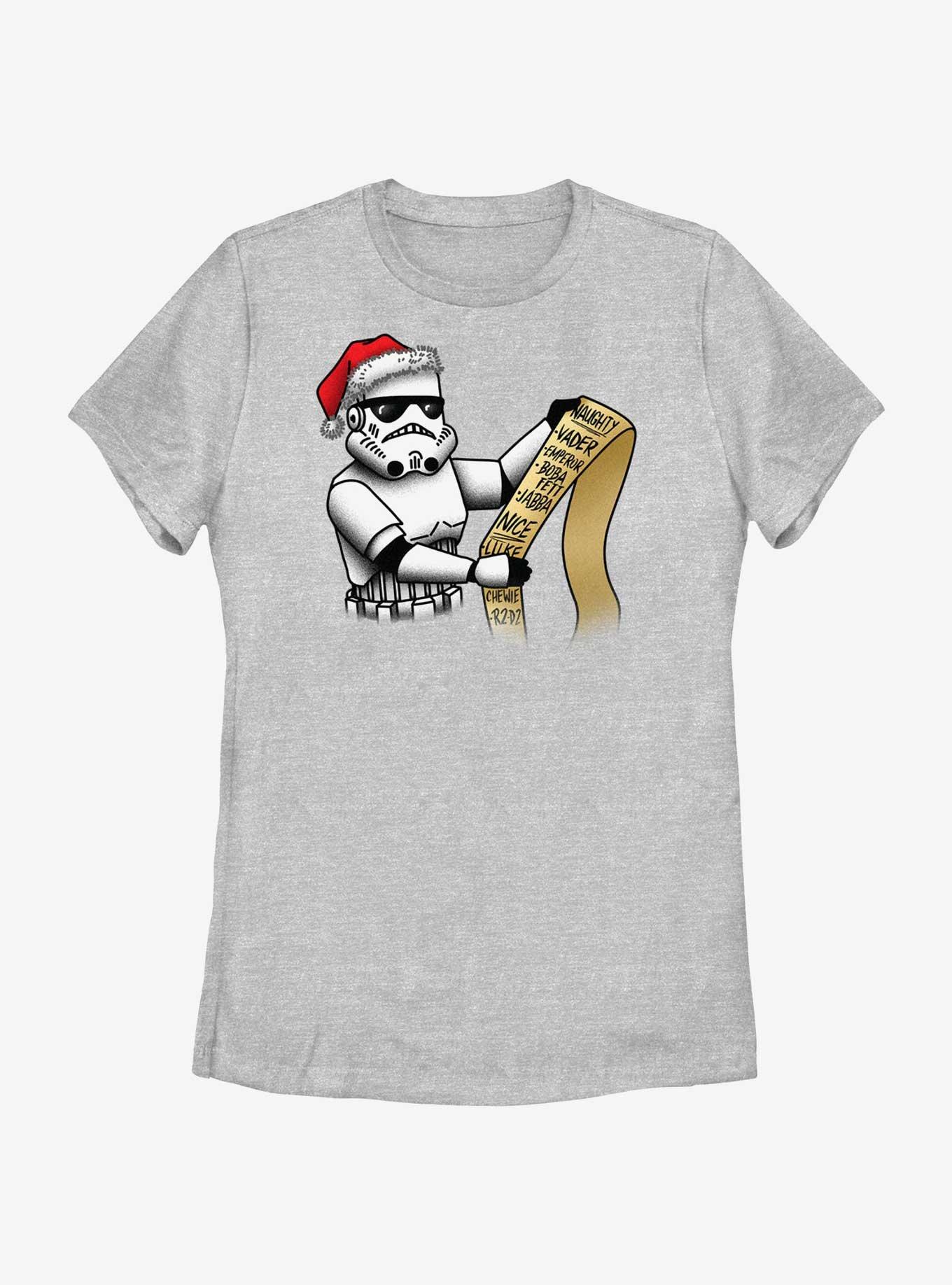 Star Wars Trooper Santa Naughty List Womens T-Shirt, ATH HTR, hi-res