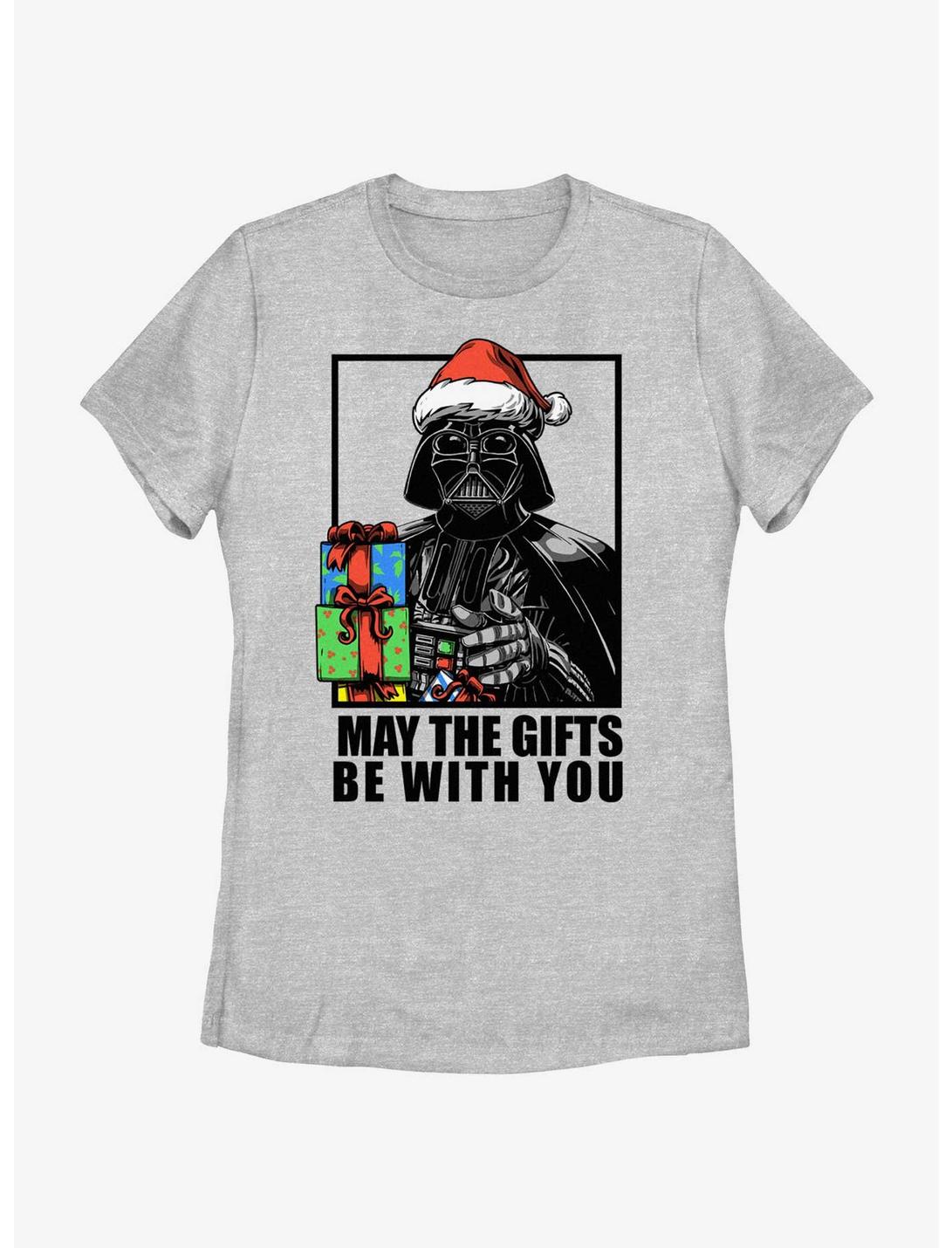 Star Wars Vader May The Gifts Be With You Womens T-Shirt, ATH HTR, hi-res