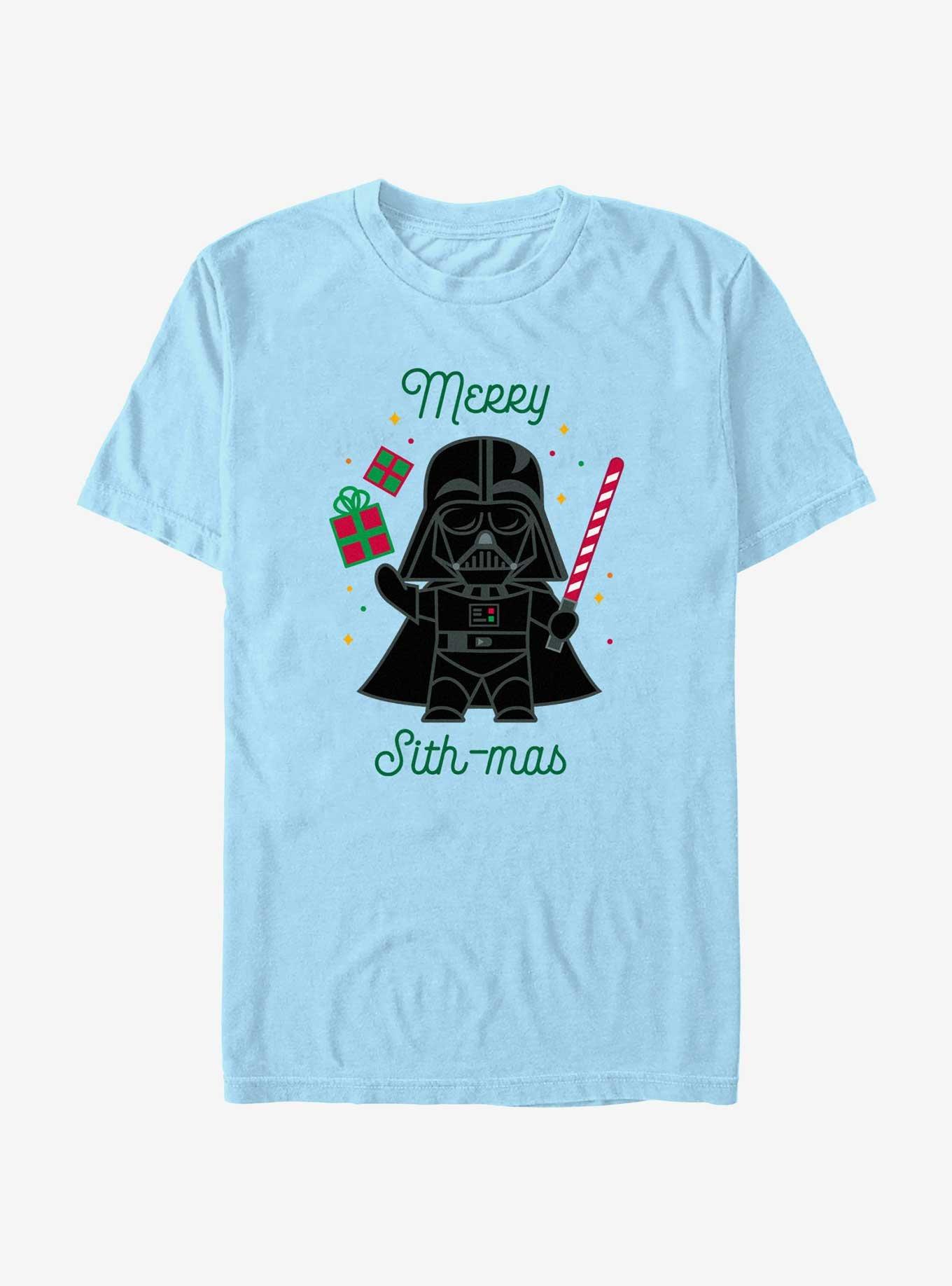 Star Wars Merry Sith-Mas Vader T-Shirt, LT BLUE, hi-res