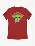Star Wars Yoda Be Merry You Will Womens T-Shirt, RED, hi-res