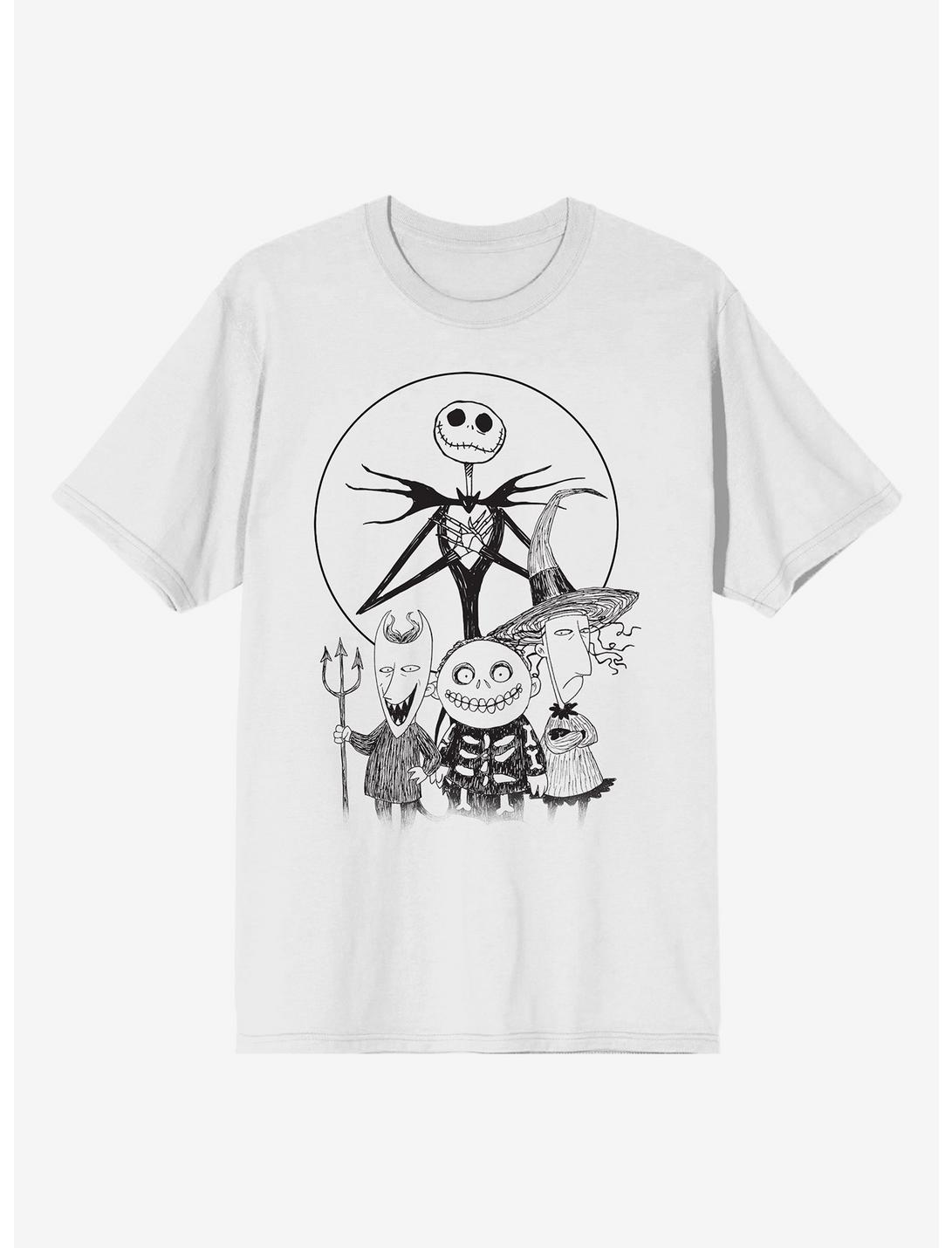 The Nightmare Before Christmas Jack & Oogie's Boys Line Art T-Shirt, MULTI, hi-res