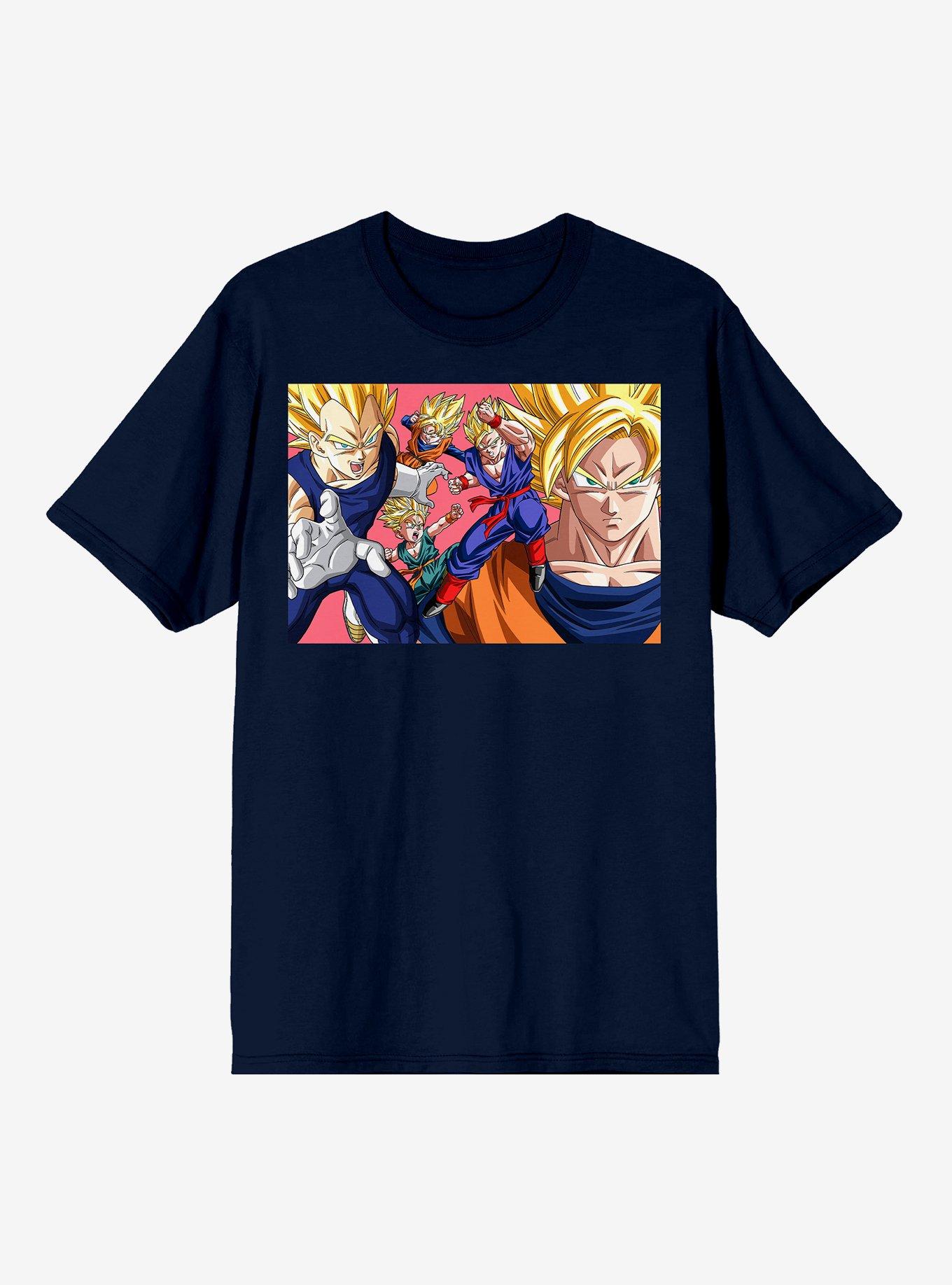 Dragon Ball Z Group Super Saiyan T-Shirt, NAVY, hi-res