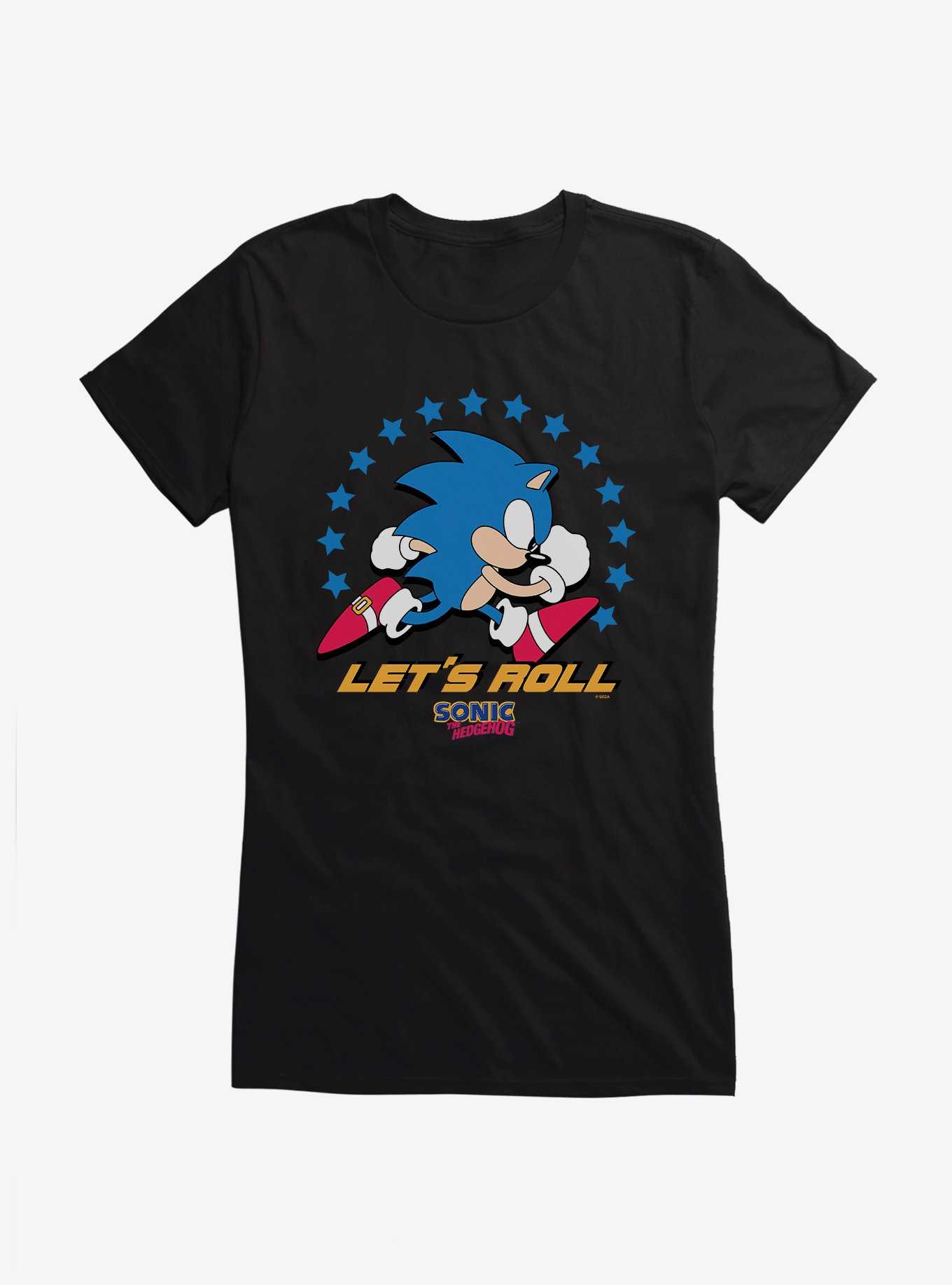 Sonic The Hedge Hog Let's Roll Girls T-Shirt, , hi-res
