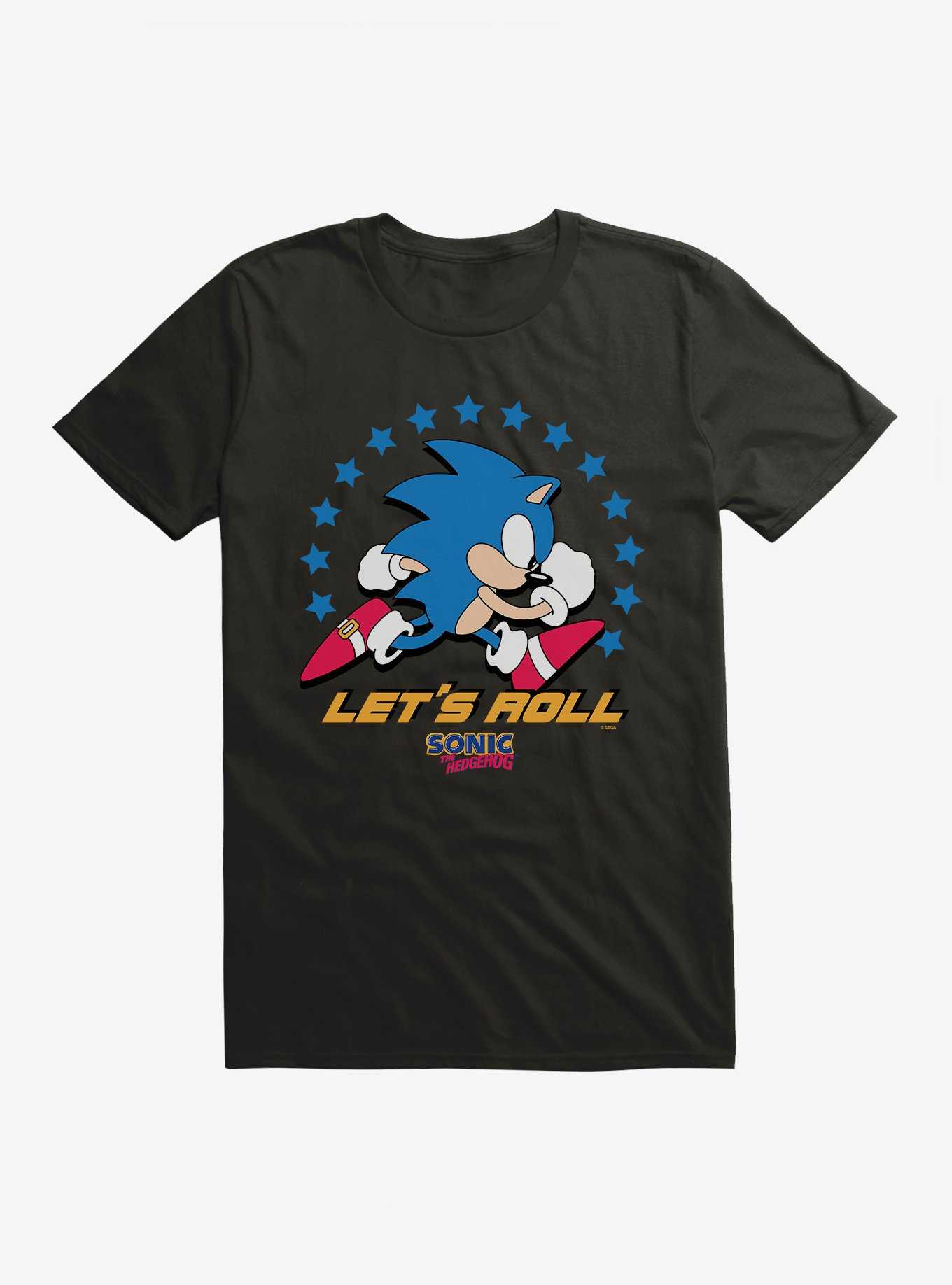 Sonic The Hedge Hog Let's Roll T-Shirt, , hi-res