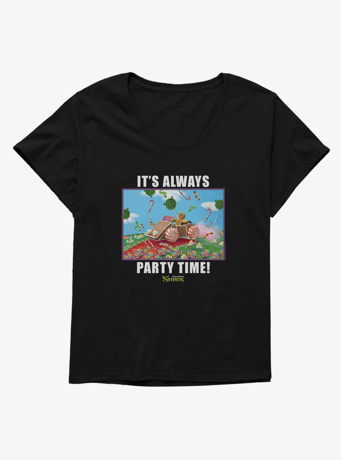 Shrek It's Always Party Time Womens T-Shirt Plus Size, , hi-res