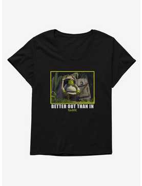 Shrek Better Out Than In Womens T-Shirt Plus Size, , hi-res