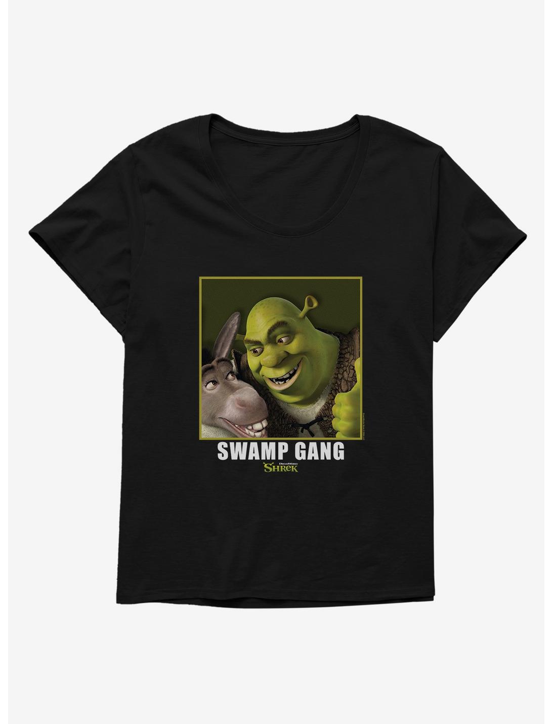 Shrek Swamp Gang Womens T-Shirt Plus Size, BLACK, hi-res