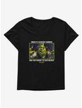 Shrek When It's Already Summer Womens T-Shirt Plus Size, BLACK, hi-res