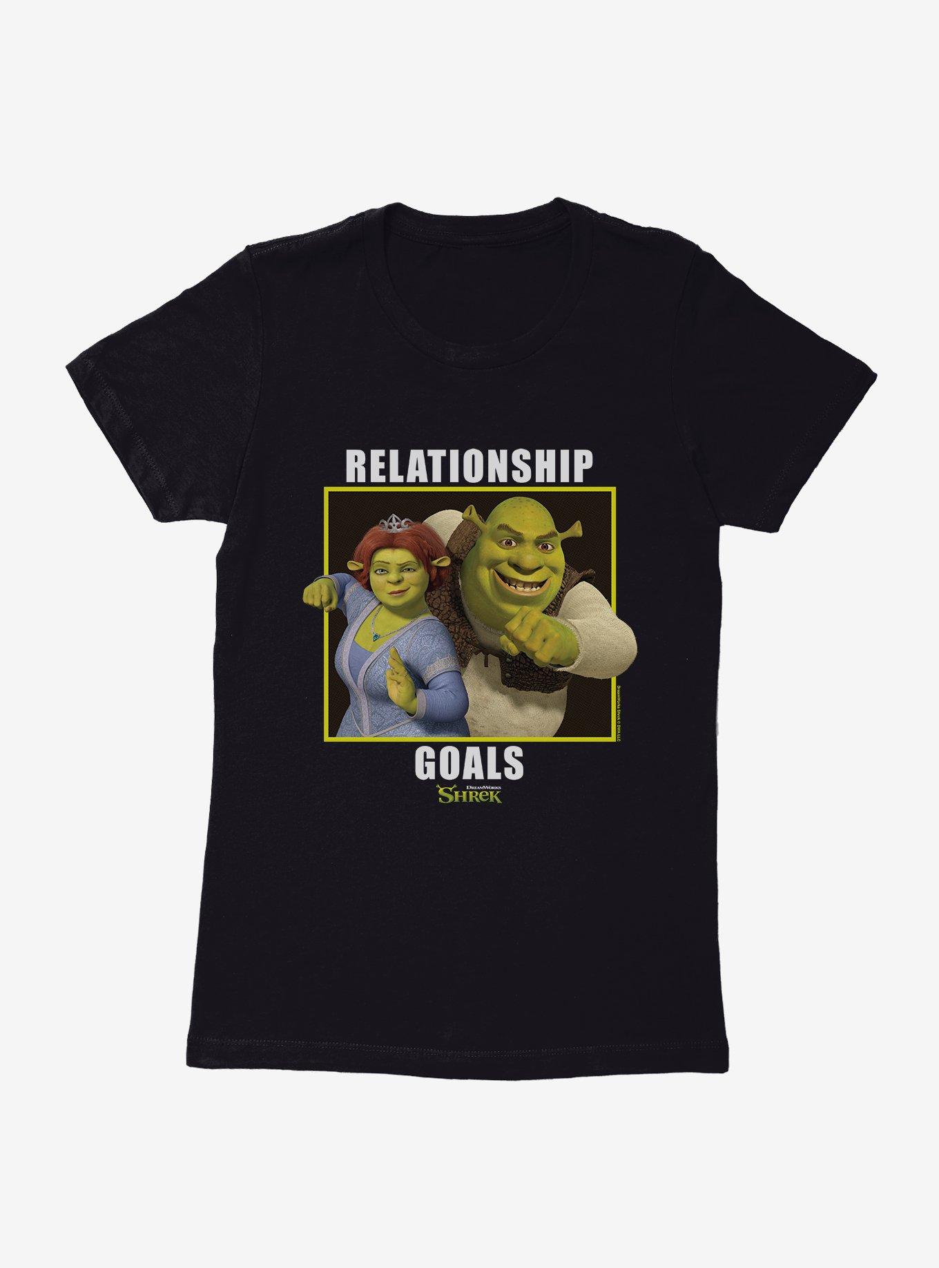 Shrek Relationship Goals Womens T-Shirt, BLACK, hi-res