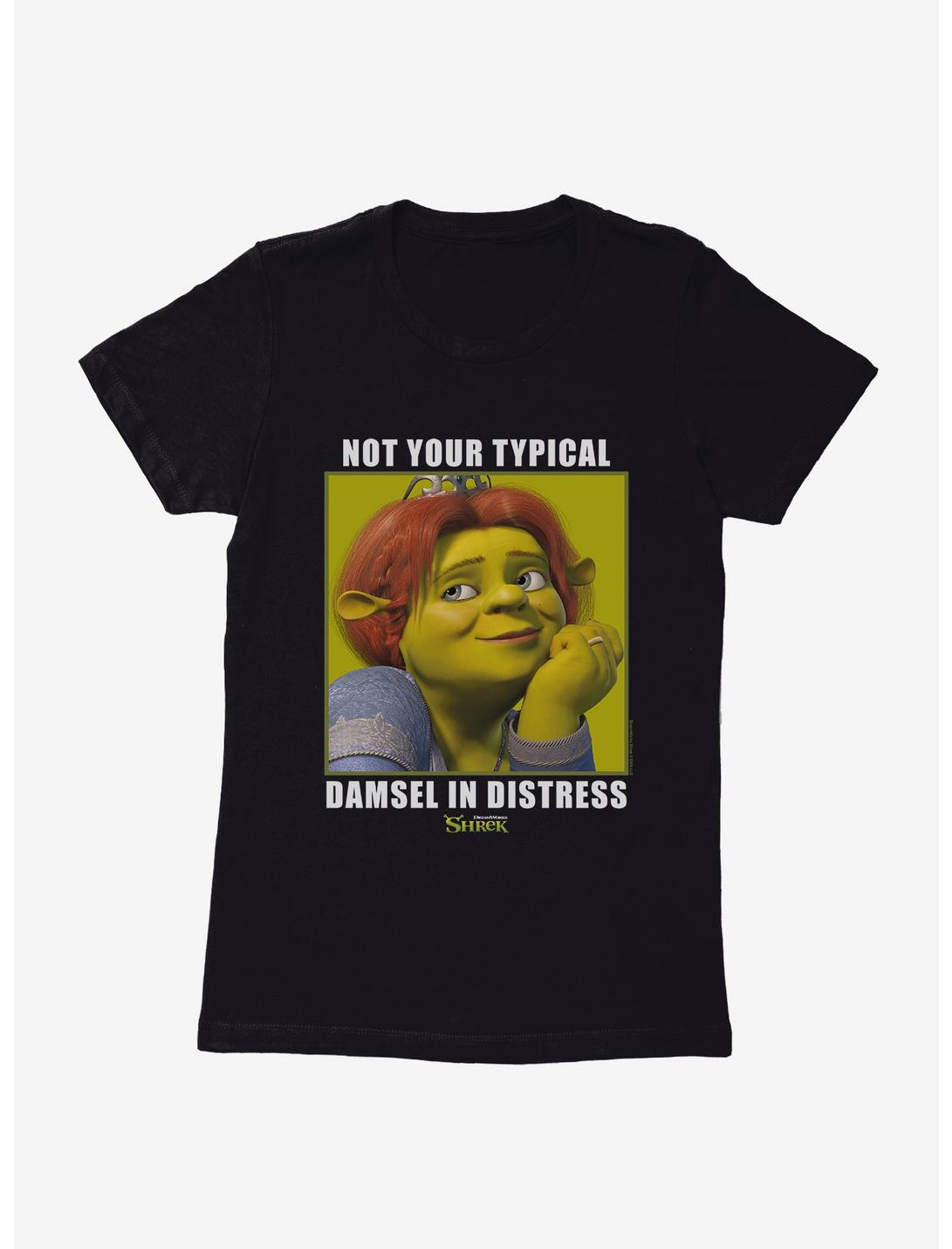 Shrek Not Your Typical Damsel In Distress Womens T-Shirt, BLACK, hi-res