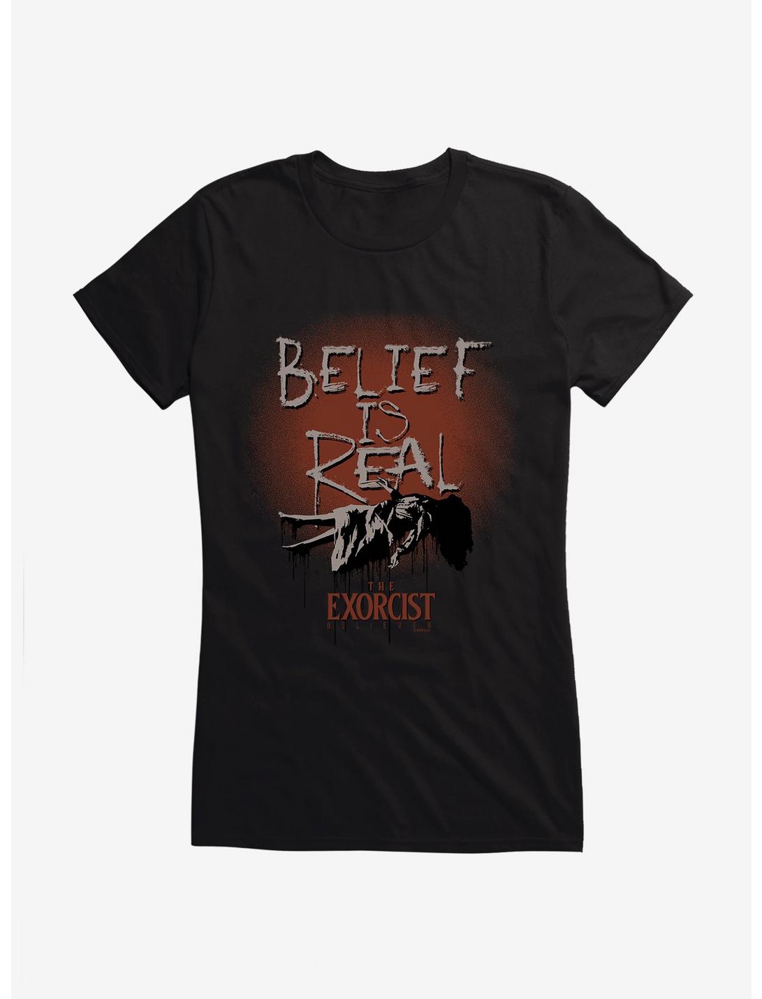 The Exorcist Believer Belief Is Real Girls T-Shirt, BLACK, hi-res