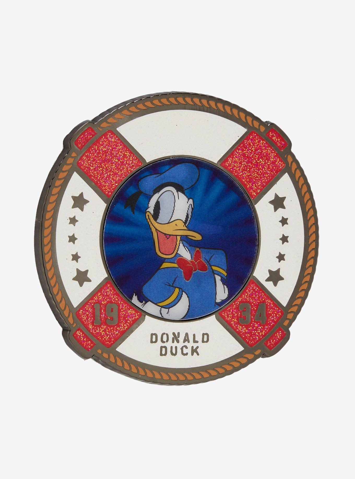 Loungefly Disney Donald Duck 90th Anniversary Lenticular Limited Edition Enamel Pin, , hi-res