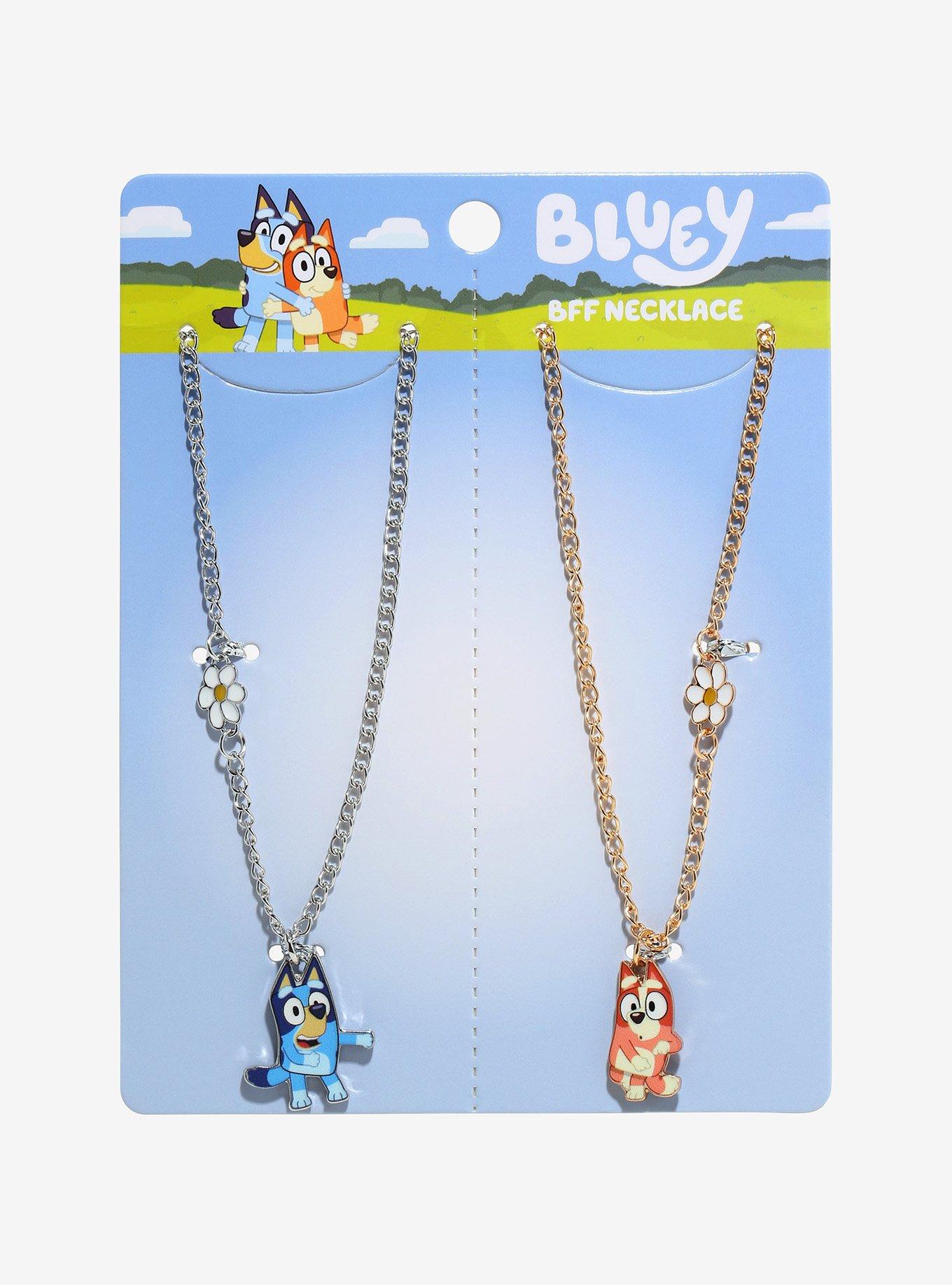 Bluey Dancing Bluey & Bingo Best Friend Necklace Set, , hi-res